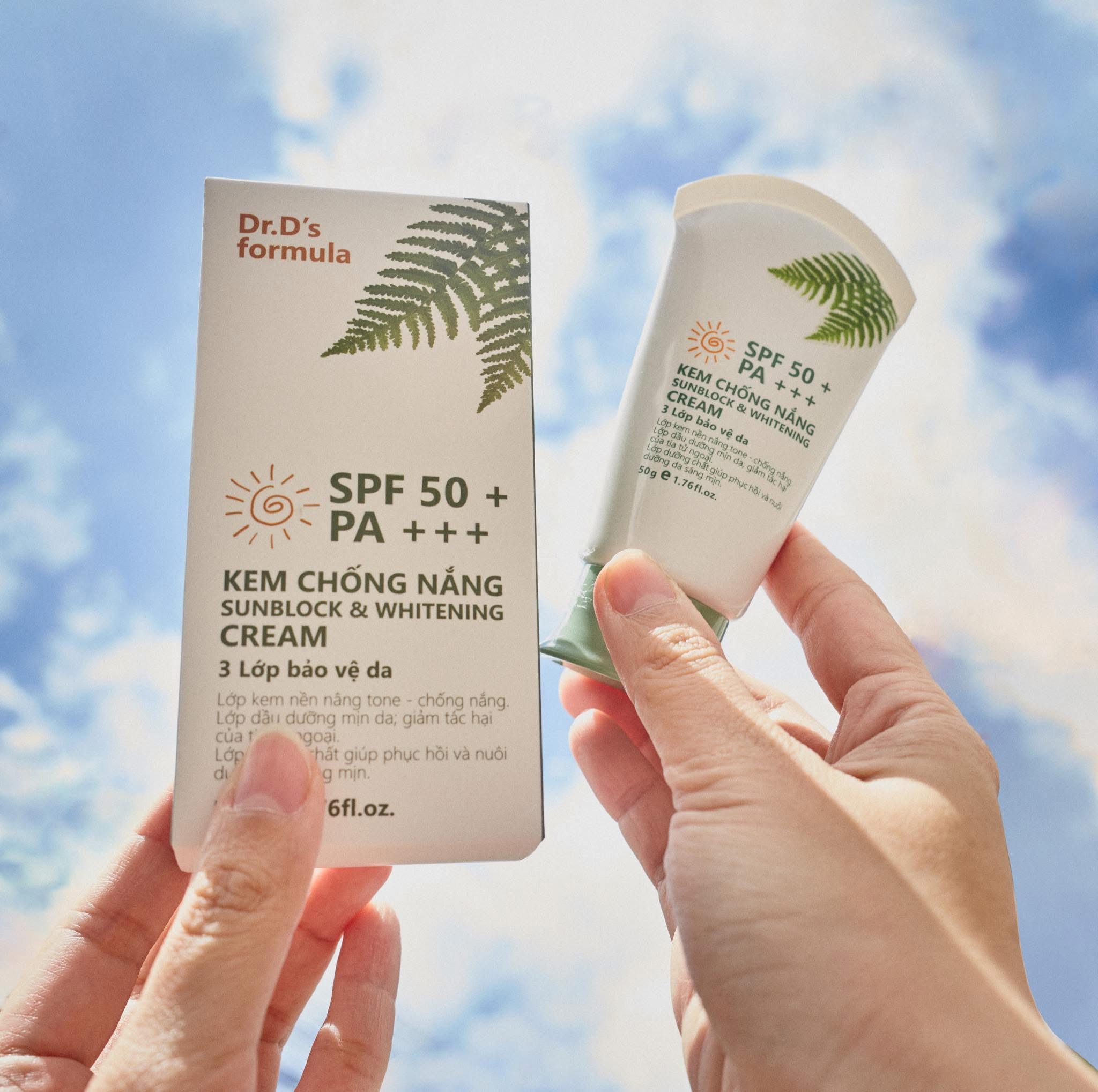 [Bản mới] KEM CHỐNG NẮNG SUNBLOCK & WHITENING CREAM