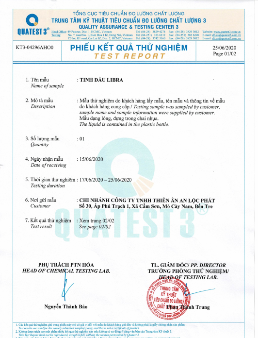 TINH DẦU LIBRA