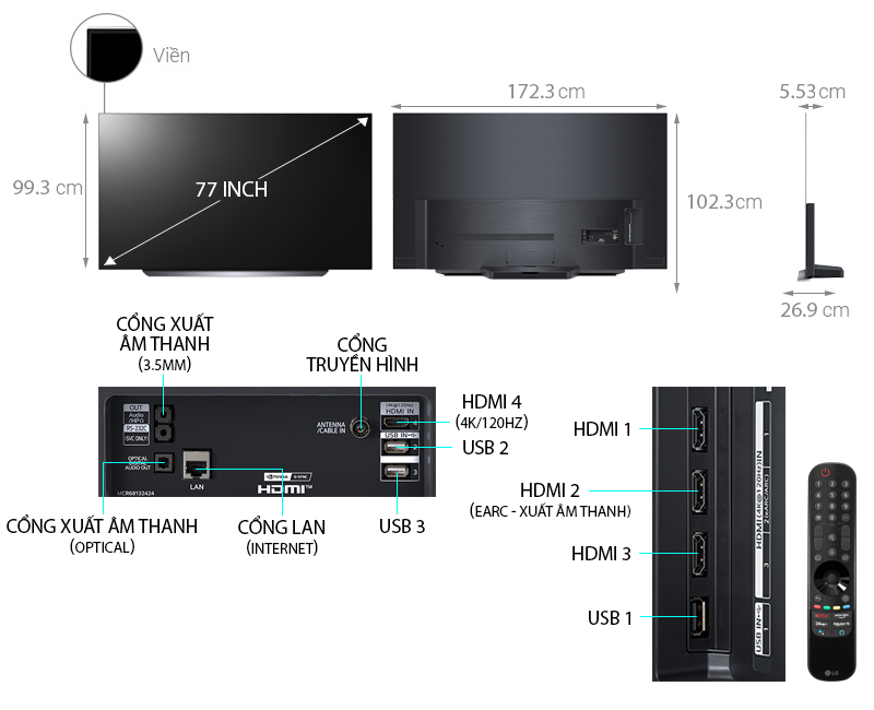 2. Các Thương Hiệu Tivi 77 Inch Nổi Bật Tại Việt Nam
