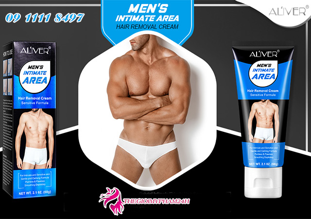 aliver mens intimate hair removal cream