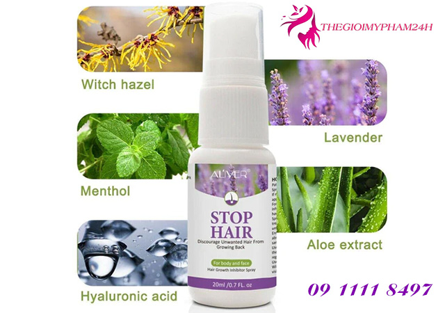 thành phần aliver stop hair growth inhibitor spray 