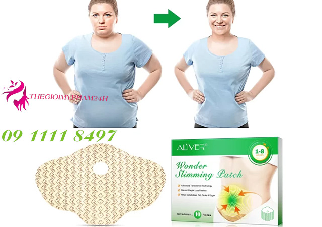 Miếng dán đốt mỡ tự nhiên Aliver Wonder Slimming Patch có tốt không