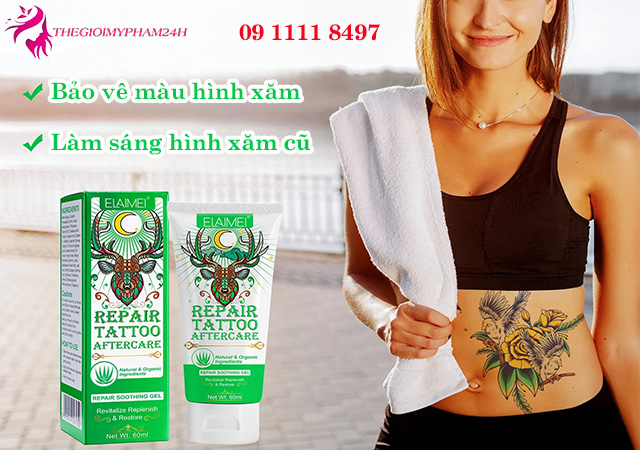 Kem dưỡng hình xăm bền màu Tattoo Repair Soothing Gel Balm dùng như thế nào