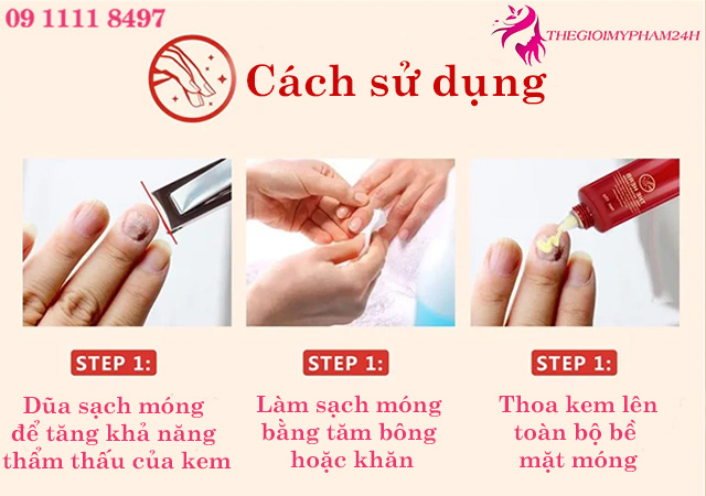 Kem dưỡng móng tay Aliver The Herb Nail Repair dùng như thế nào