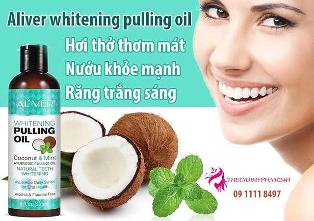 Nước súc miệng siêu sạch Aliver Whitening Pulling Oil dùng như thế nào