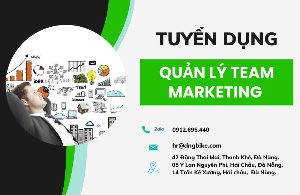 TUYỂN DỤNG QUẢN LÝ TEAM MARKETING