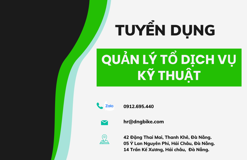 TUYỂN DỤNG QUẢN LÝ TỔ DỊCH VỤ KỸ THUẬT