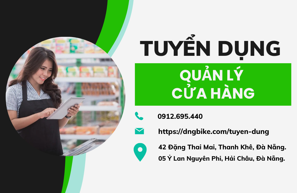 TUYỂN DỤNG QUẢN LÝ CỬA HÀNG