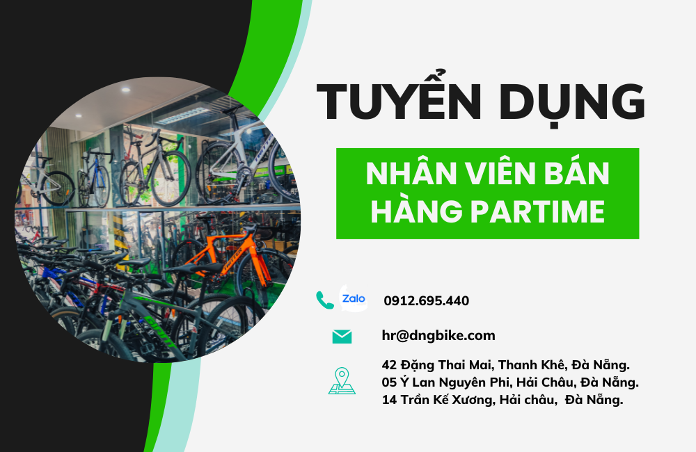 TUYỂN DỤNG NHÂN VIÊN BÁN HÀNG PART-TIME TẠI SHOWROOM XE ĐẠP THỂ THAO