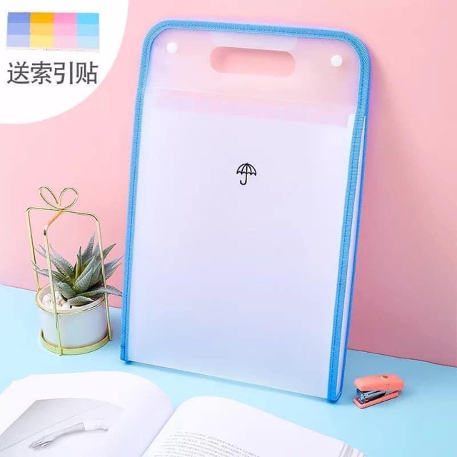 Quyển Đựng Tài Liệu ( 15 Ngăn Riêng- Có Quai Sách Tiện Lợi)