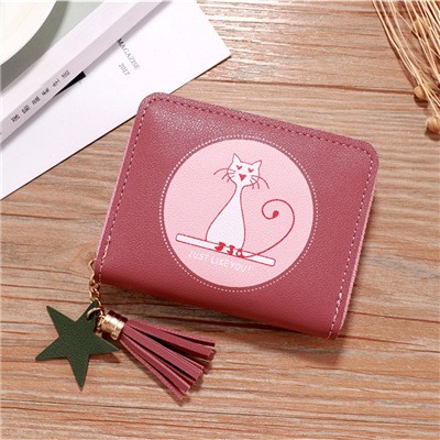 [Freeship] Ví Ngắn Cầm Tay Mini Nữ Hình Mèo