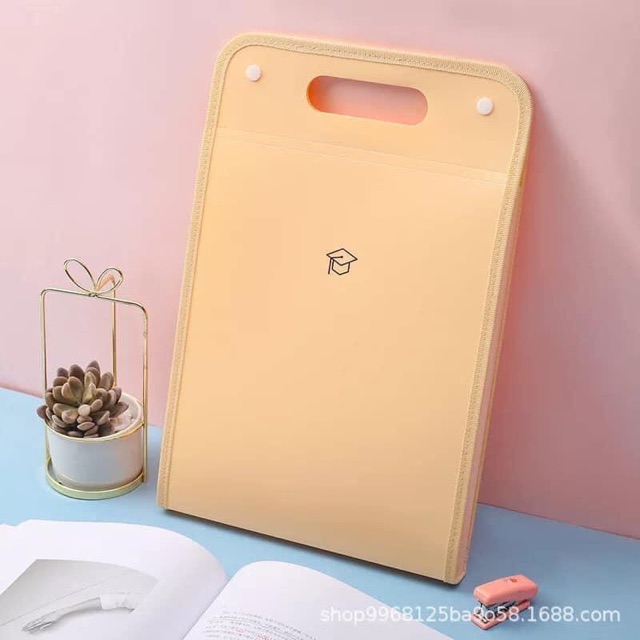 Quyển Đựng Tài Liệu ( 15 Ngăn Riêng- Có Quai Sách Tiện Lợi)