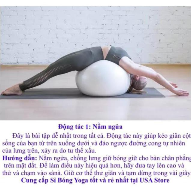 Bóng Tập Gym Yoga Cỡ To - Banh Tập Yoga Cỡ To