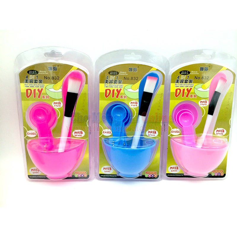 Bộ Dụng Cụ Trộn Mặt Nạ Đắp Mặt 4 In 1