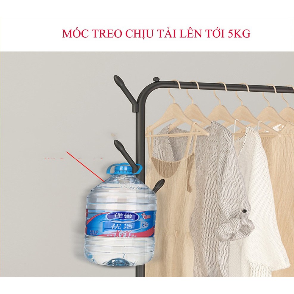 Giá Treo Quần Áo Khung Thép Sơn Tĩnh Điện Phong Cách Hàn Quốc ♥️ Giàn Phơi Quần Áo Có Ngăn Để Giày
