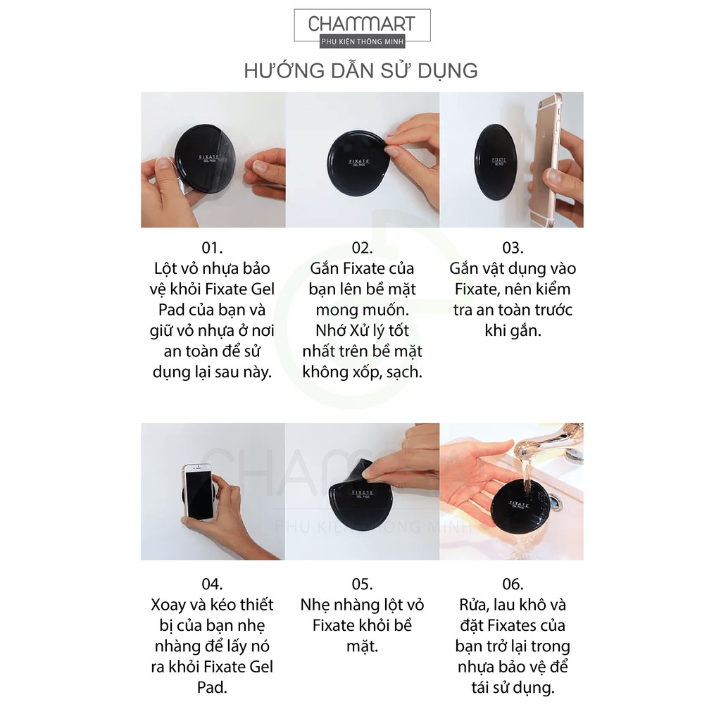 Miếng Dán Cao Su Đa Năng Fixate Gel Pads
