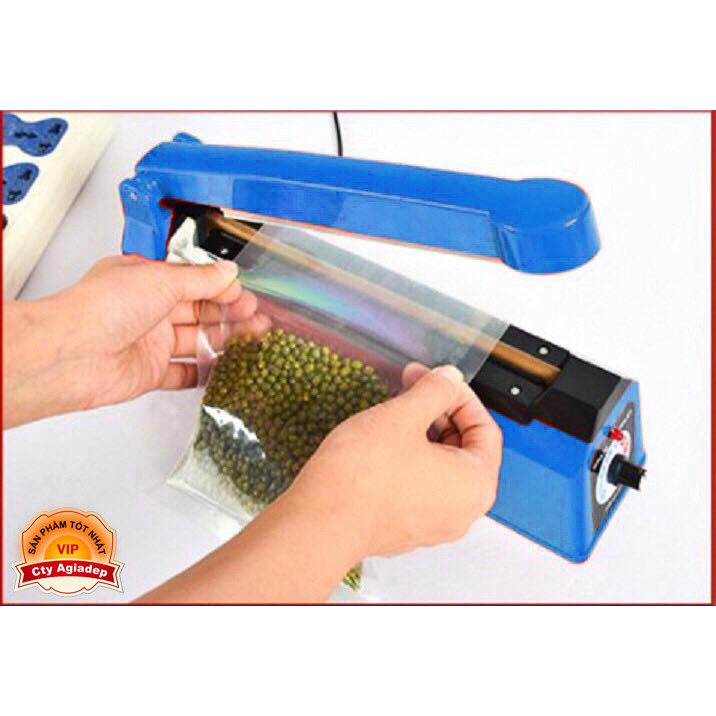 Máy Dán, Hàn Miệng Túi Nilon Đóng Gói Thực Phẩm Dập Tay - Dài 20Cm Mối Hàn 2Mm