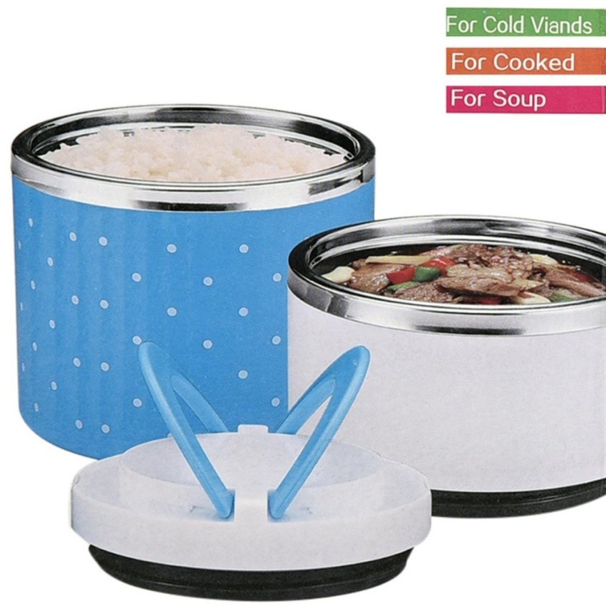Hộp Cơm [Free Ship] Hộp Cơm Giữ Nhiệt 2 Tầng Lunch Box 930Ml (Nhiều Màu)