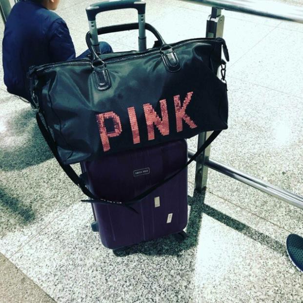 Túi Du Lịch Pink Size To, Túi Đựng Đồ Du Lịch, Tập Gym Vừa Cá Tính Vừa Thời Trang Lại Gọn Nhẹ