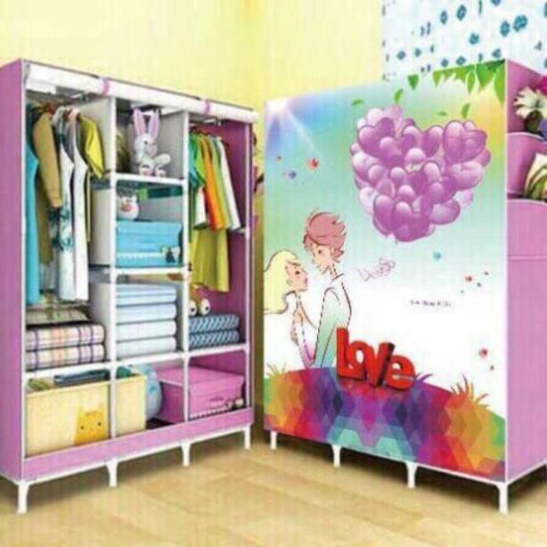 Tủ Vải 3 Buồng 8 Ngăn Cao Cấp