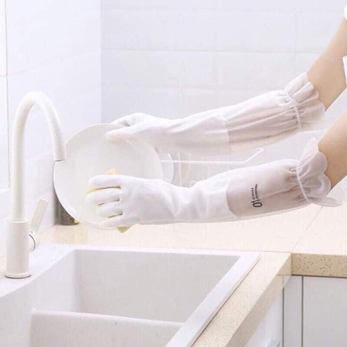 Găng Tay Cao Su Siêu Dai Dài Tay Cổ Chun (Giá Sỉ Bán Rẻ)