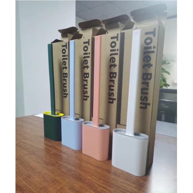 Dụng Cụ Nhà Tắm ♥️Freeship♥️ Chổi Cọ Nhà Vệ Sinh Silicon - Có Hộp Để Cọ Cao Cấp