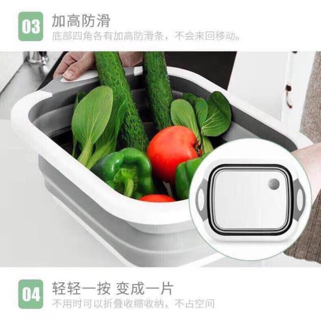 [Free Ship] Chậu Gấp Gọn Đa Năng Silicon