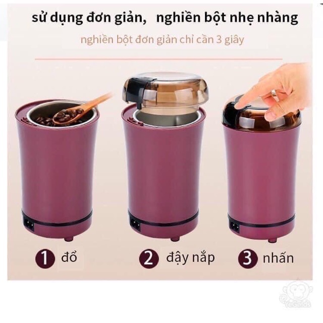 Máy Xay ♥️Freeship♥️ Máy Xay Hạt Cầm Tay Siêu Tốc Đa Năng,