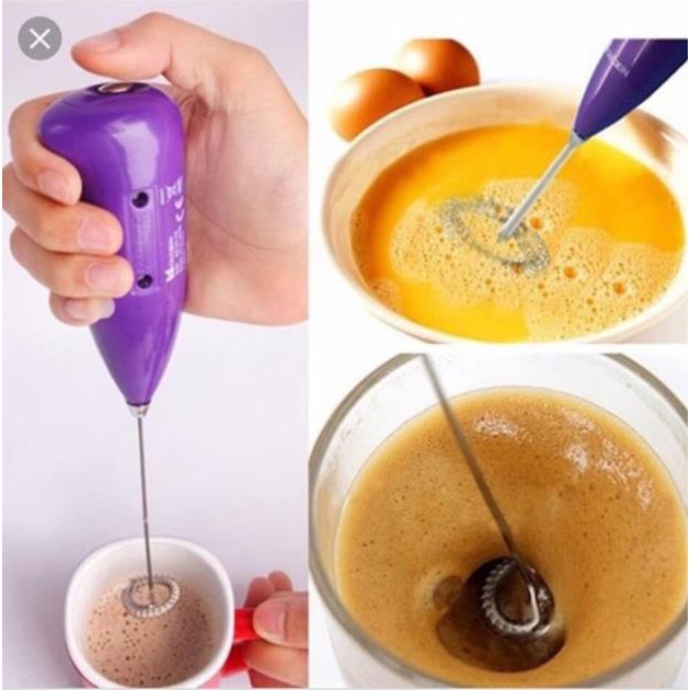 Máy Tạo Bọt Cafe, Đánh Trứng Cầm Tay Mini