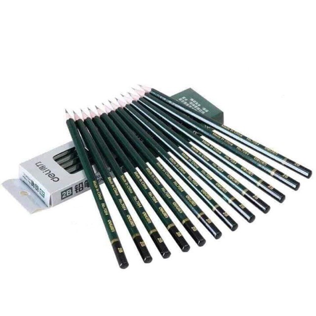 [Free Ship] Hộp 12 Bút Chì Deli 2B Hàng Đẹp