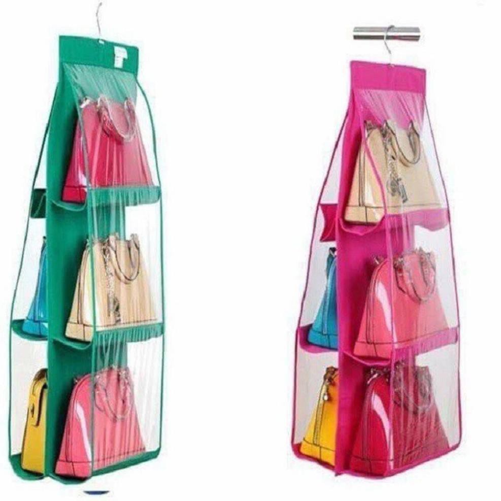 [Free Ship] Túi Treo Giỏ Xách 6 Ngăn Đa Năng Cao Cấp Chắn Bụi Tiện Dụng