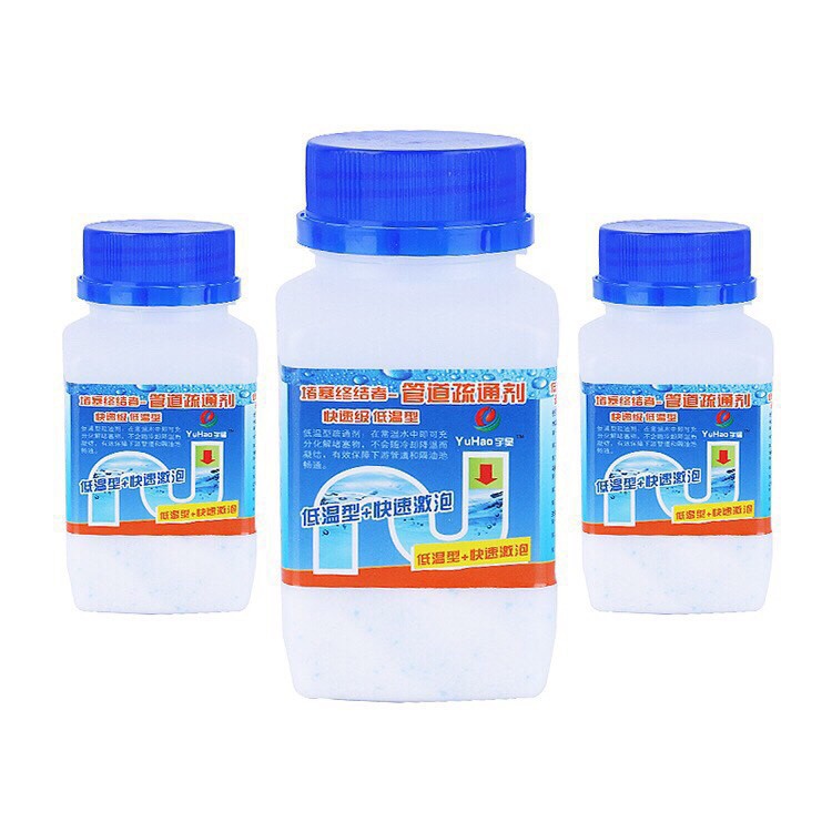 [Loại Cực Mạnh][Hộp Lớn] Bột Thông Tắc Cống, Đường Ống, Bồn Cầu, Bồn Rửa Mặt..Xử Lý Triệt Để Cặn Bã, Chất Thải Hữu Cơ
