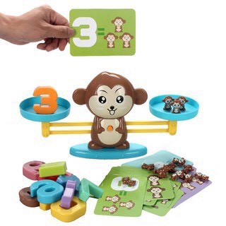 Bộ Đồ Chơi Cân Bằng Toán Học ♥️ Freeship ♥️ Bộ Đồ Chơi Cho Bé, Đồ Chơi Hình Khỉ