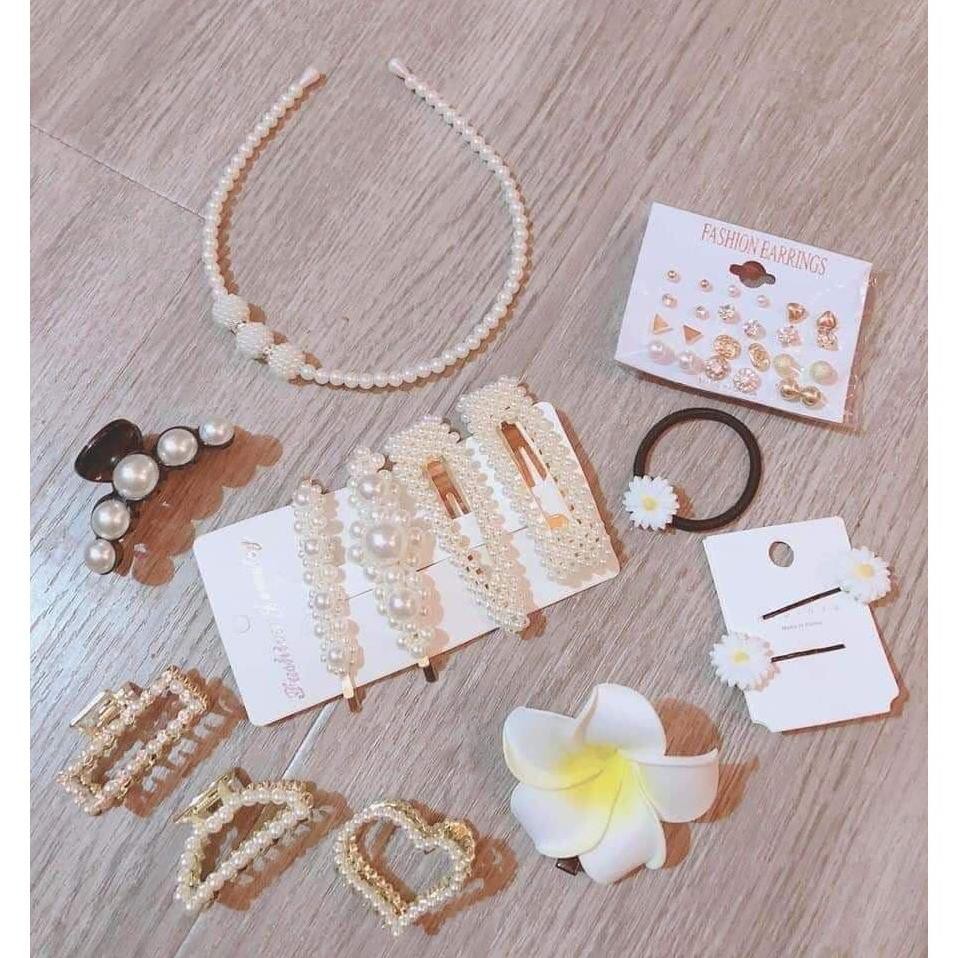 Phụ Kiện Tóc 🔥 Sét Kẹp Tóc 25 Món