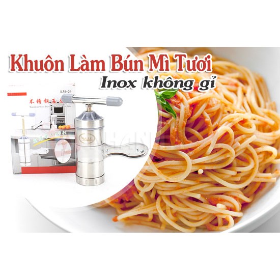 Dụng Cụ Bếp ♥️Freeship♥️ Khuôn Làm Bún Mỳ Inox 5 Đầu