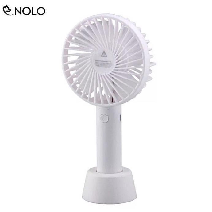 Quạt Mini Tíhh Điện Cầm Tay Có Đế Để Bàn 3 Tốc Độ Gió