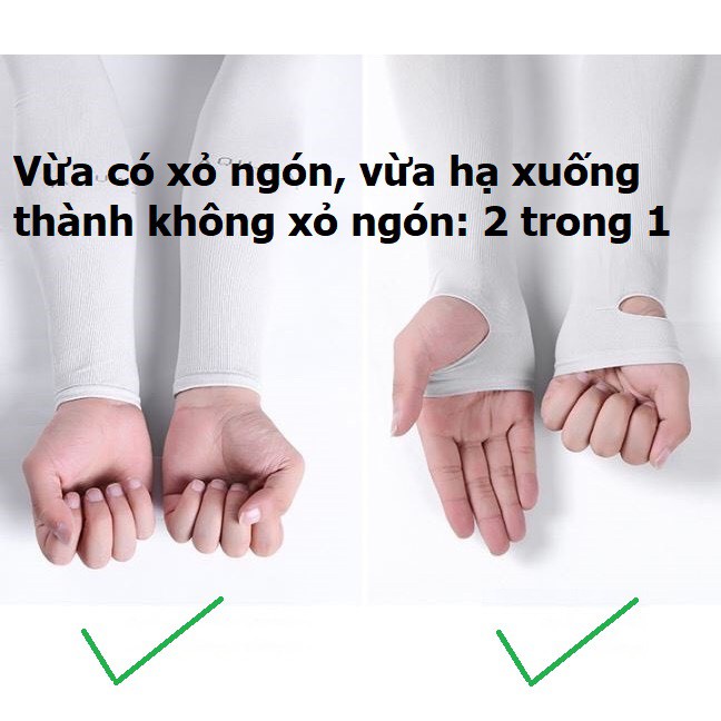 Cặp Bao Tay Chống Nắng ,Ống Tay Chống Nắng Hàn Quốc Let'S Slim