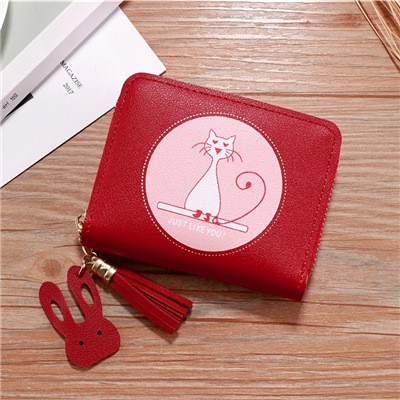 [Freeship] Ví Ngắn Cầm Tay Mini Nữ Hình Mèo