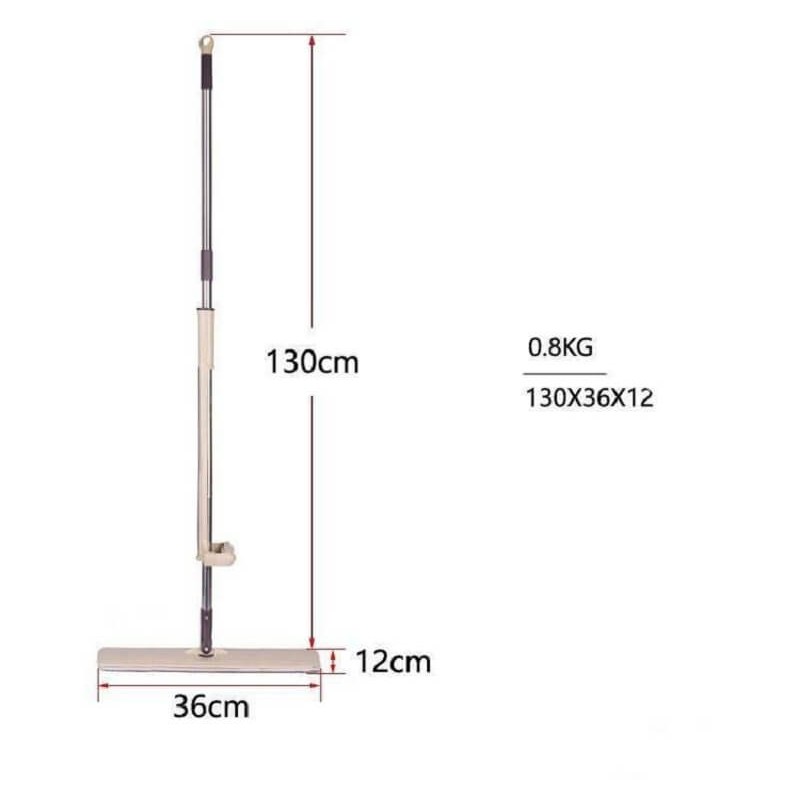 Cây Lau Nhà Tự Vắt Phẳng Thông Minh Spin Mop Xoay 360 Độ - Tặng Thêm 1 Bông Lau