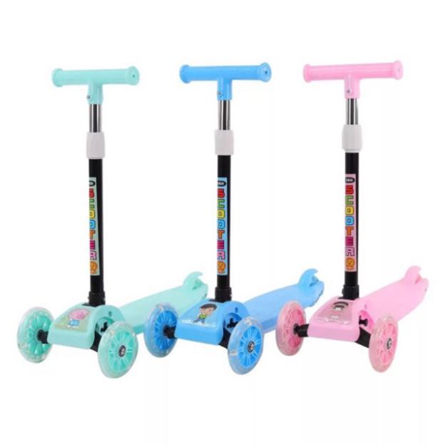 [Free Ship] Xe Trượt Scooter Bánh Phát Sáng Có Thể Gập Gọn Dễ Mang Theo