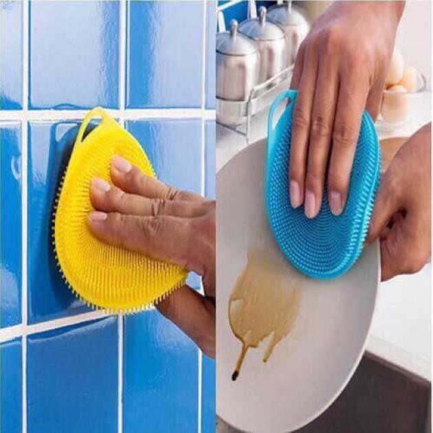 [Free Ship] Miếng Rửa Bát Bằng Silicon Tiện Dụng