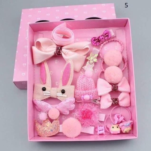 Phụ Kiện Tóc [Free Ship] Hộp Nơ Tóc Hình Thỏ Cho Bé - Phong Cách Hàn Quốc