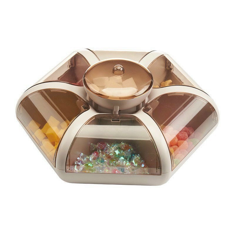 Hộp Đựng Bánh Kẹo ♥️Freeship♥️ Khay Mứt Hoa 6 Cánh Tự Bung Sang Xịn Đẹp Mẫu Mới Nhất