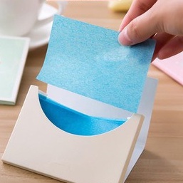Giấy Thấm Dầu Nội Địa Trung 50 Tờ Hàng Loại 1 Được Làm Từ Bột Gỗ Tự Nhiên Thấm Hút Mồ Hôi, Khử Sạch Dầu Nhờn