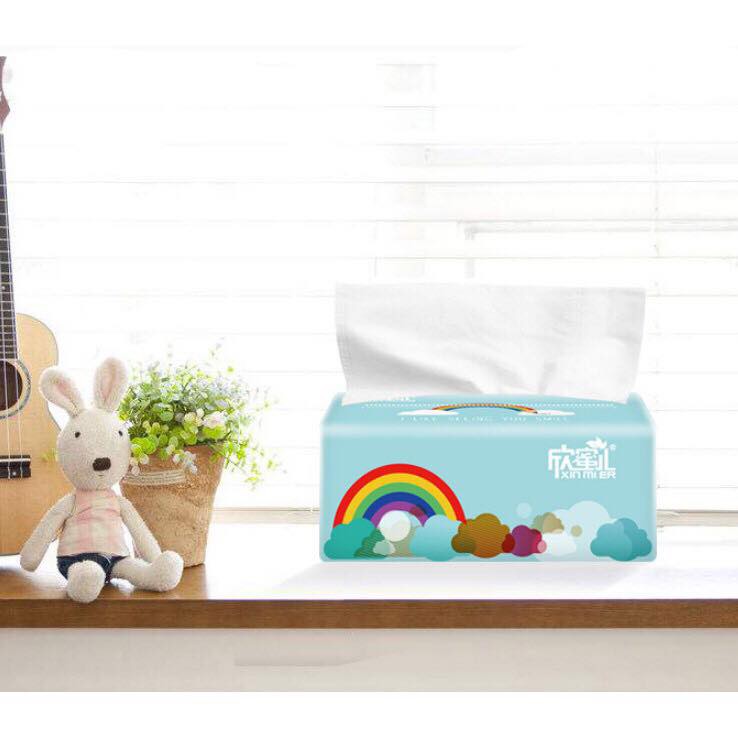 30 Gói Giấy Ăn Gấu Trúc/ Giấy Ăn Cầu Vồng Xin Mier Siêu Dai