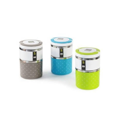 Hộp Cơm [Free Ship] Hộp Cơm Giữ Nhiệt 2 Tầng Lunch Box 930Ml (Nhiều Màu)
