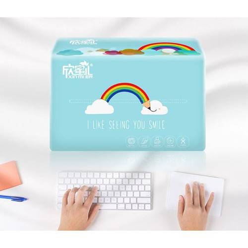 30 Gói Giấy Ăn Gấu Trúc/ Giấy Ăn Cầu Vồng Xin Mier Siêu Dai