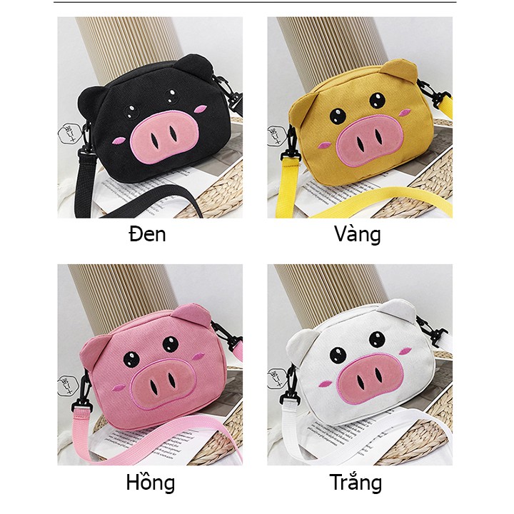 Túi ♥️Freeship♥️ Túi Đeo Chéo Thời Trang Hazo Chú Heo Đáng Yêu