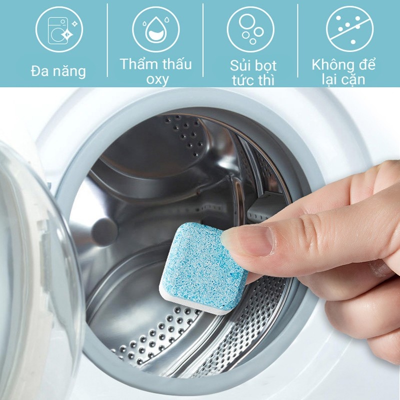 Viên Tẩy Vệ Sinh Lồng Máy Giặt, Diệt Khuẩn Và Tẩy Chất Cặn Lồng Máy Giặt Hiệu Quả