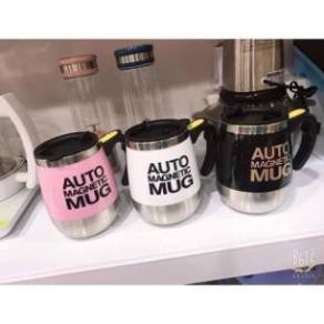 CốC Pha Cafe Tự KhuấY NhựA Inox Tay CầM /Cốc Khuấy Cafe Ruột Inox, Cốc Tự Khuấy Hàng Đẹp